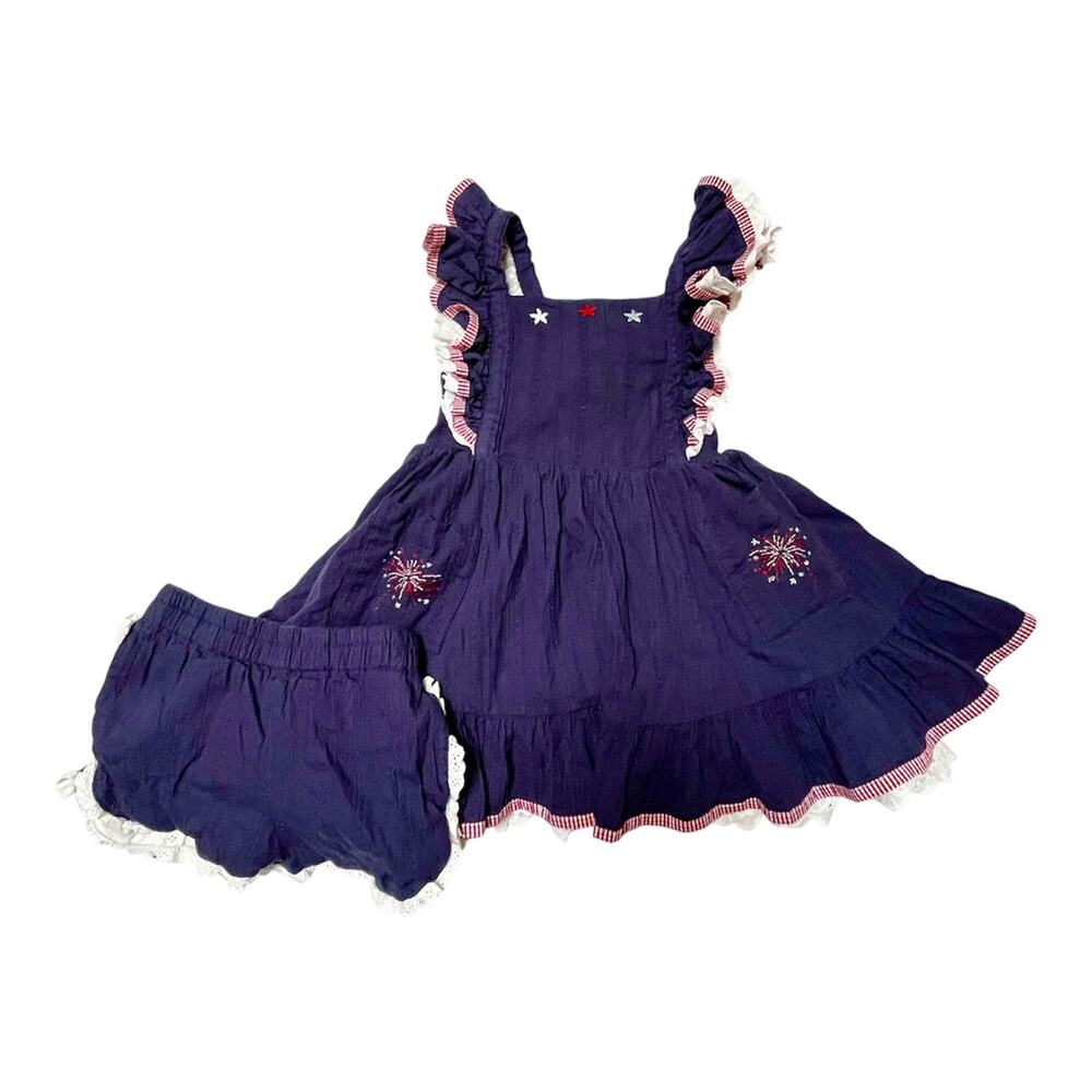 Love & Grow Lady Liberty Pinafore Set Size 6